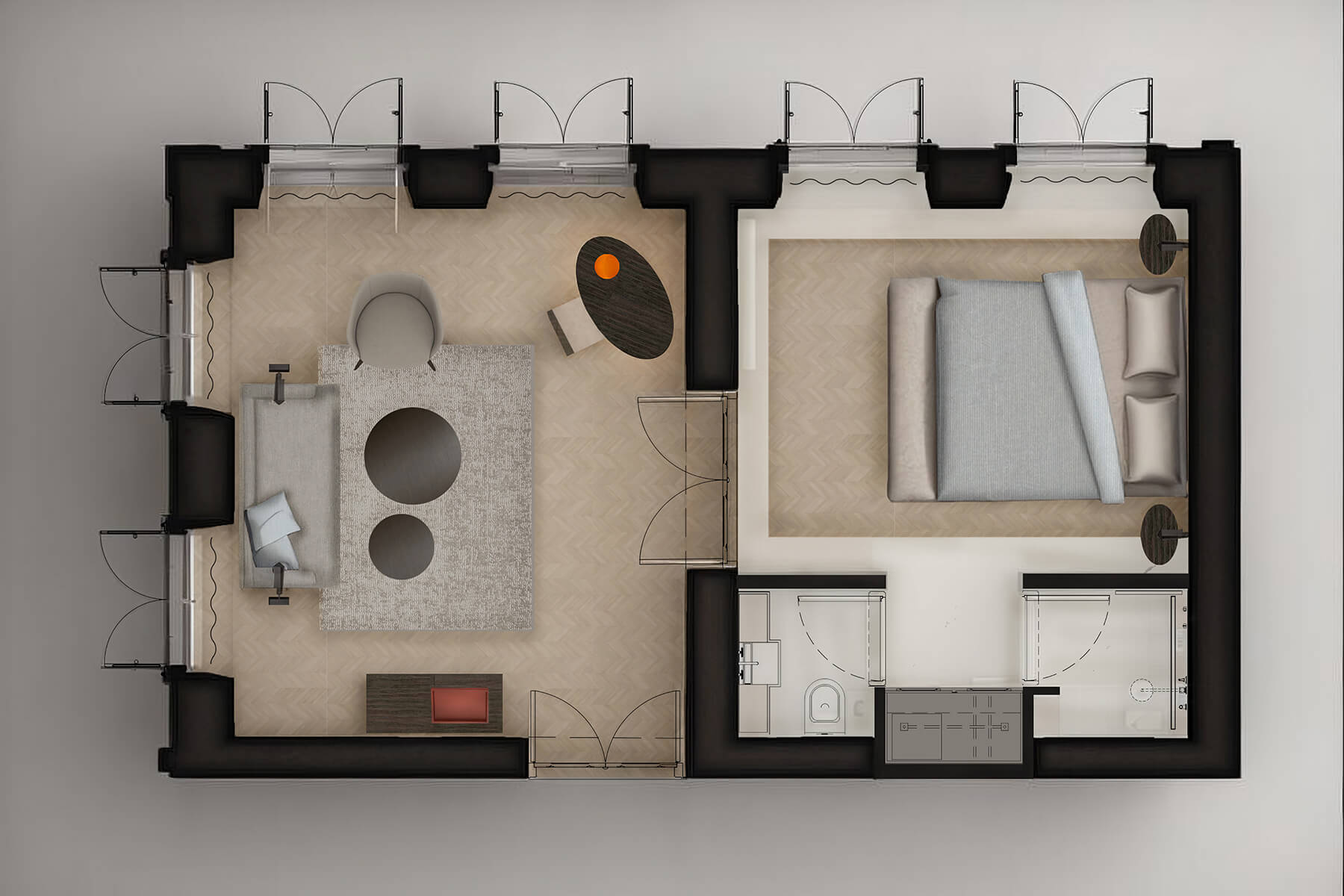 Luxe & Sweet One Bedroom Suite